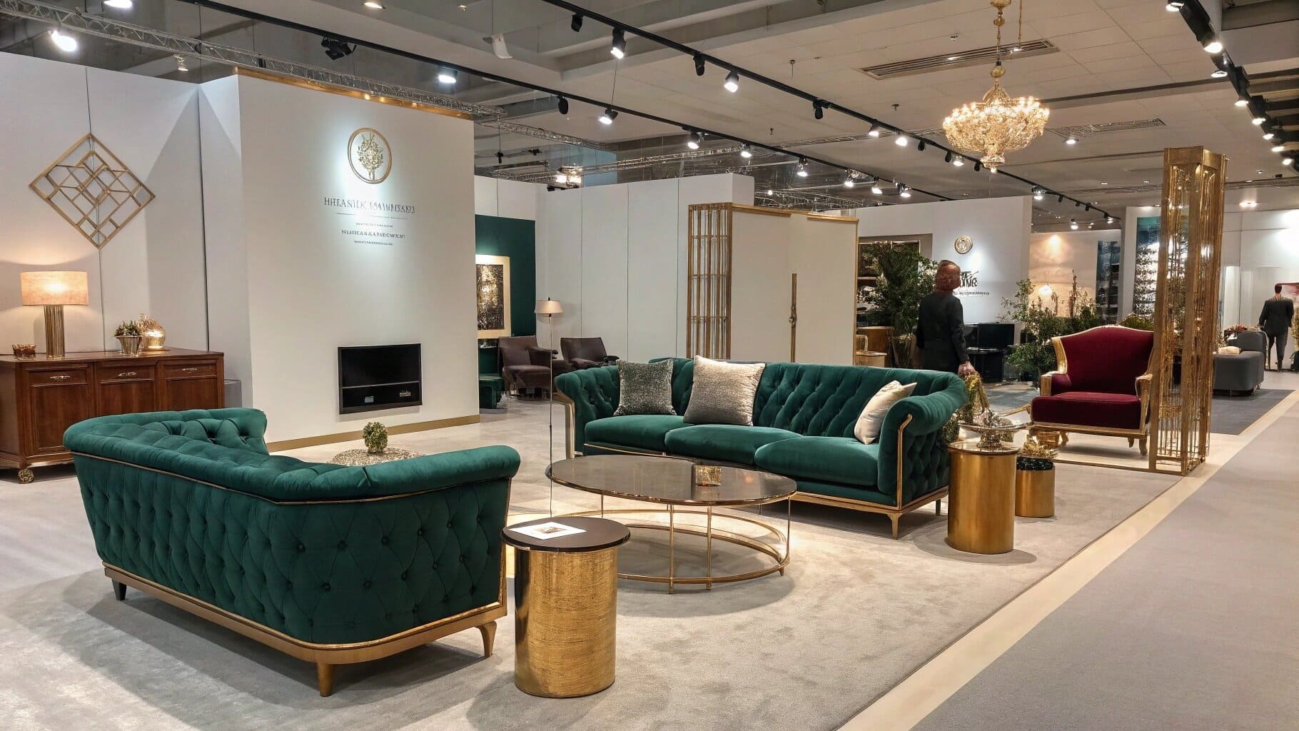 Starborn showroom displaying modern furniture and interactive displays