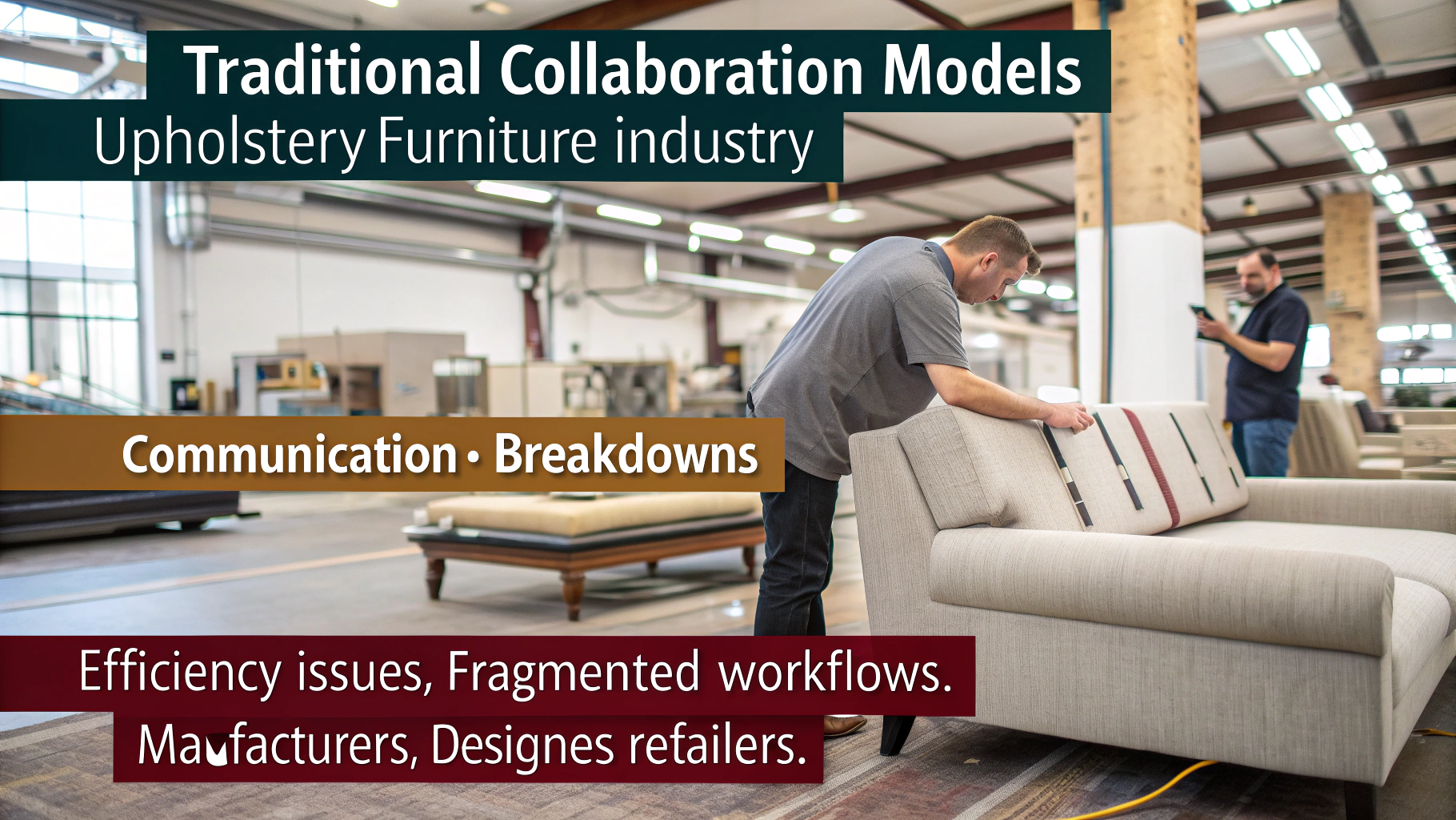 Upholstery furniture collaboration challenges in a factory setting