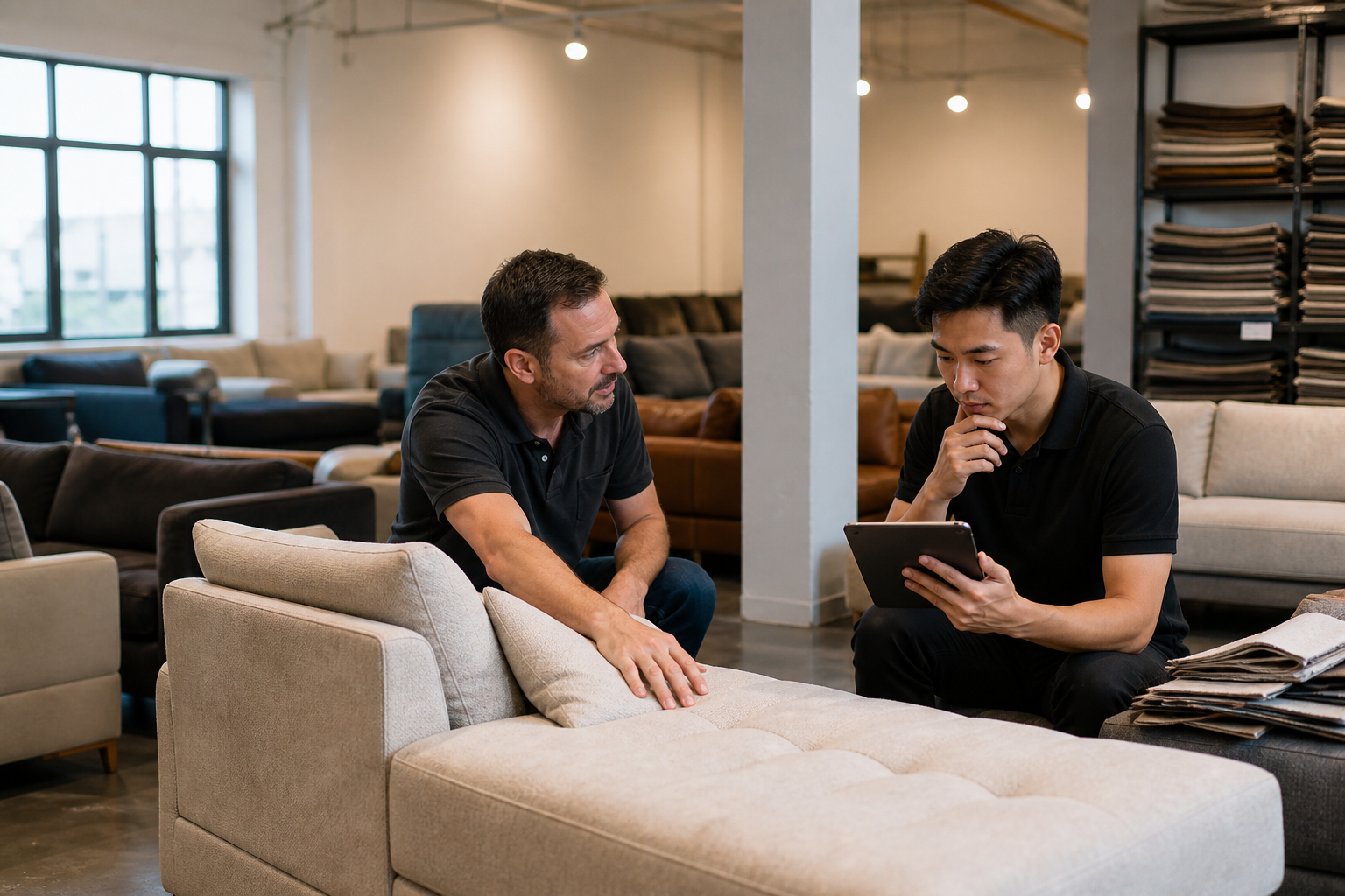 Why is slow-moving stock more dangerous in today's furniture market? for independent furniture retailers