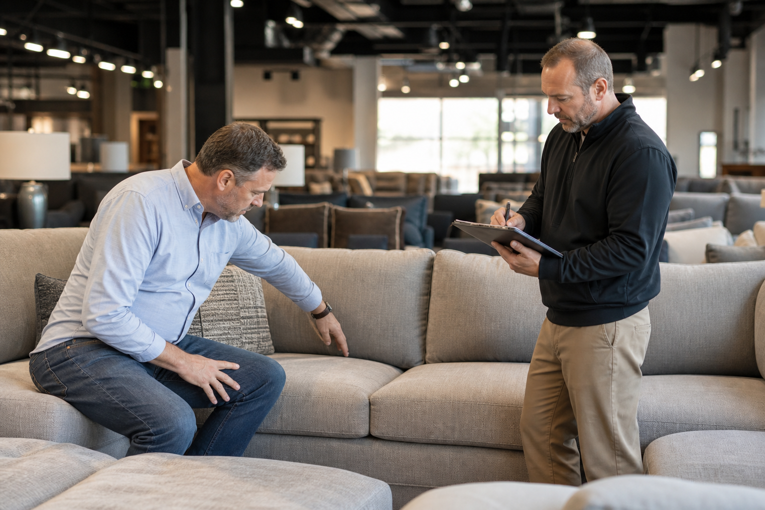 independent furniture retailers sofa buying risk